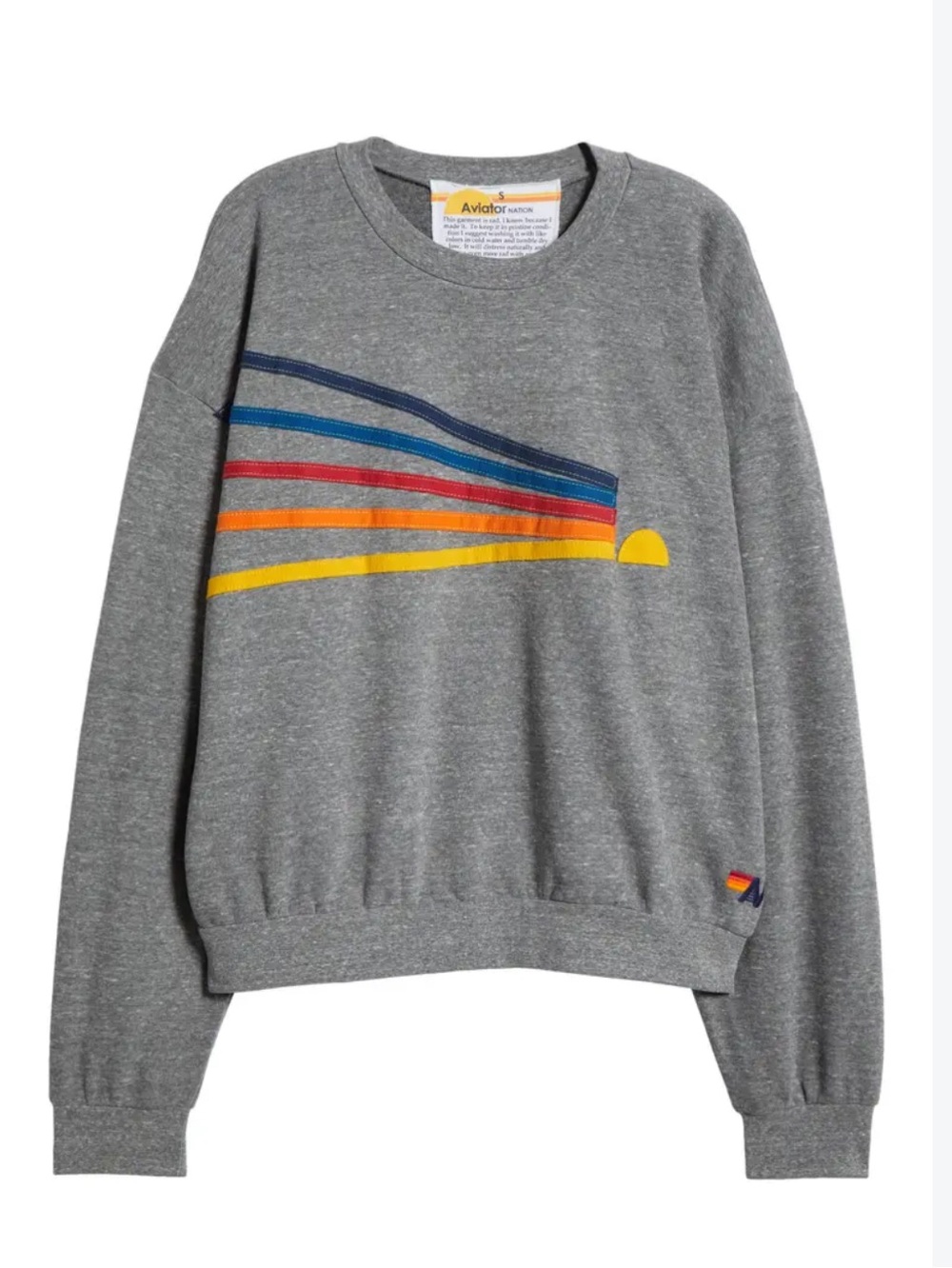 Aviator Nation Daydream Appliqué Relaxed Fit Sweatshirt sz large